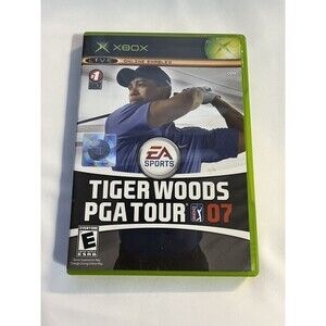 Tiger Woods PGA Tour 07 Microsoft XBOX Original Game Complete with Manual Tested